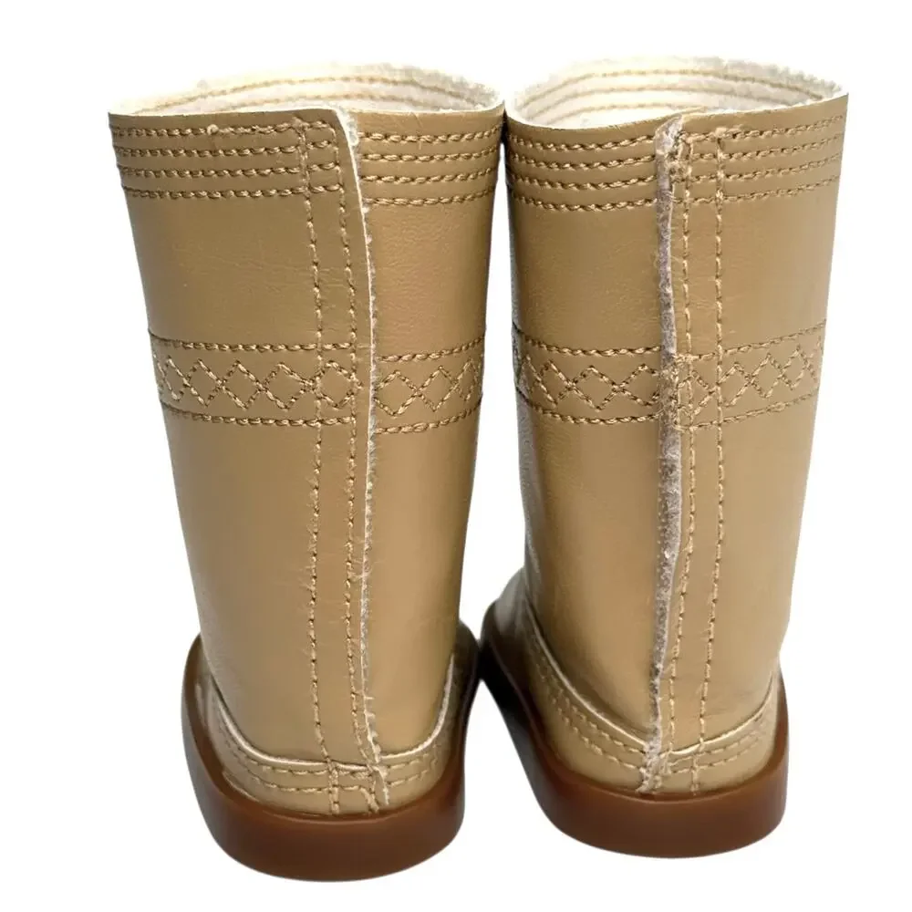 American Girl Ivy Doll Boots Julie's Friend Meet Outfit Shoes Tan Brown Retired